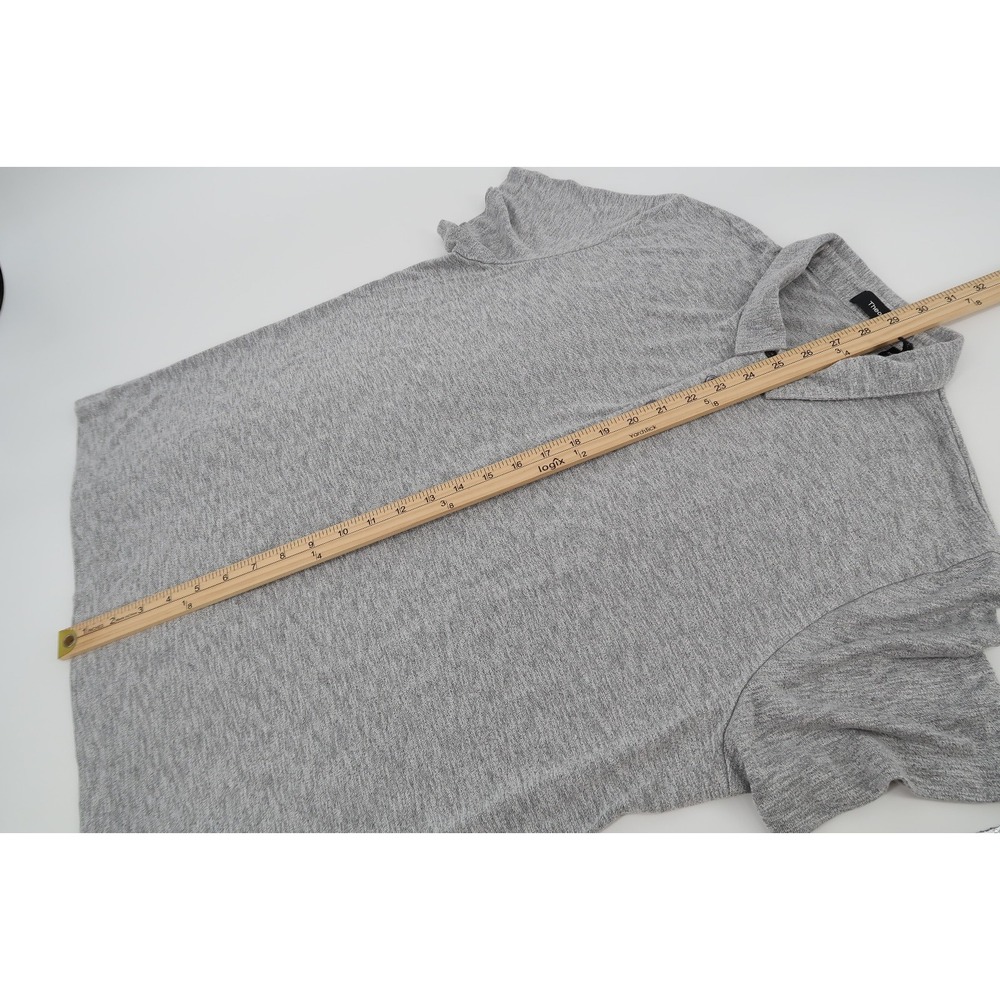 Theory Mens XXL Bron C Anemone Polo Shirt Gray Heather Short Sleeve Button 2XL - Picture 8 of 9
